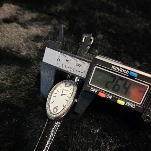 Charles Winston ladies Paris tank watch with diamond bezel main image 4